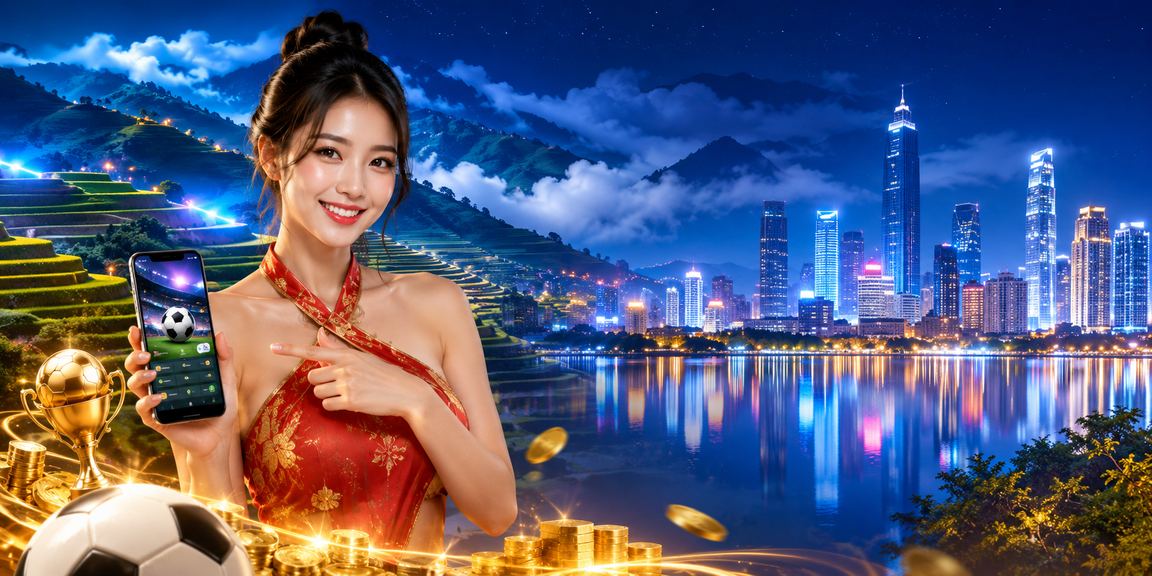 Không gian casino hiện đại tại Việt Nam với ánh đèn rực rỡ và không khí sôi động